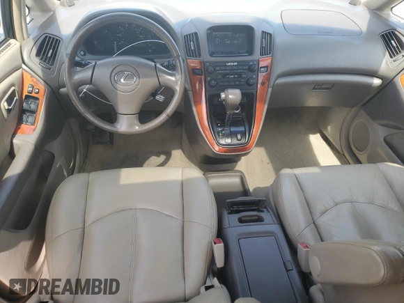 2001 Lexus RX 300 with VIN JTJHF10U110185586, listed as a Copart auction lot 53613685 with 203,917 mi miles and Salvage Title. Bid and sale history available at carsss.com. Image 8.