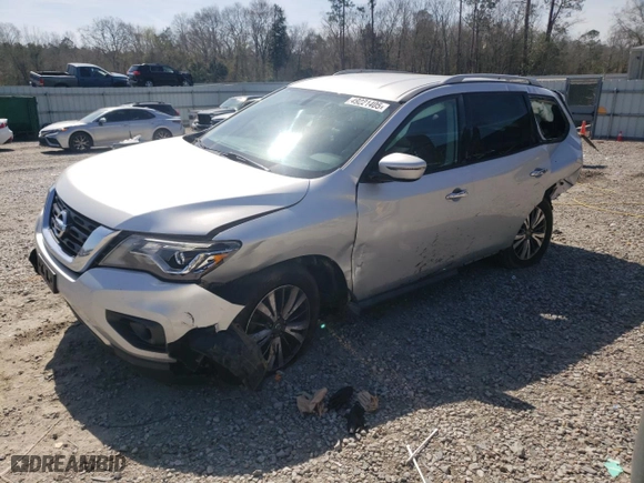 2018 Nissan Pathfinder SL with VIN 5N1DR2MM5JC628566, listed as a Copart auction lot 49221405 with 86,377 mi miles and Salvage Title. Bid and sale history available at carsss.com. Image 1.