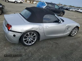 2007 BMW Z4 3.0i with VIN 4USBU33527LW73168, listed as a Copart auction lot 50080395 with 147,040 mi miles and Salvage Title. Bid and sale history available at carsss.com. Image 3.