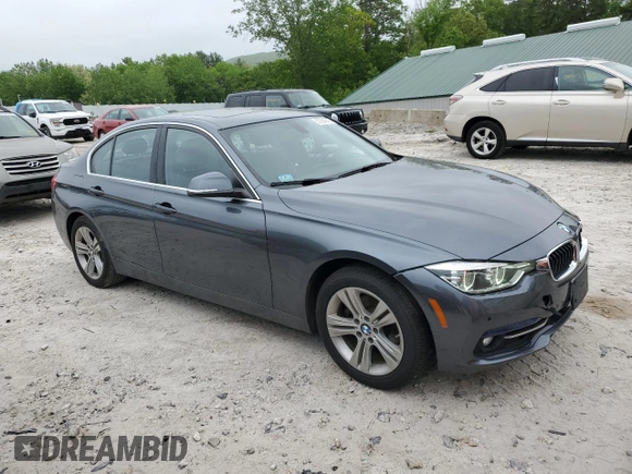 2017 BMW 3 Series 330i xDrive with VIN WBA8D9G39HNU63178, listed as a Copart auction lot 57384845 with 67,377 mi miles and Salvage title. Bid and sale history available at DreamBid. Image 4.