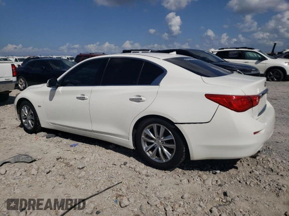 2017 Infiniti Q50 Signature Edition with VIN JN1EV7AP2HM739390, listed as a Copart auction lot 55449265 with 165,947 mi miles and Clean title. Bid and sale history available at DreamBid. Image 2.
