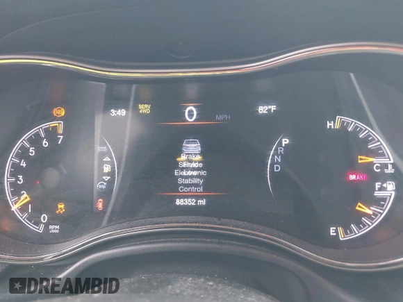2020 Jeep Grand Cherokee Limited X z VIN 1C4RJFBG2LC135498, wystawiony jako IAAI lot #42307746 z przebiegiem 88 352 mil mil oraz . Historia ofert i sprzedaży dostępna na DreamBid. Obrazek 7.