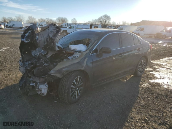2018 Subaru Legacy Premium with VIN 4S3BNAC61J3019883, listed as a Copart auction lot 42775675 with 0 mi miles and Salvage Title. Bid and sale history available at carsss.com. Image 1.