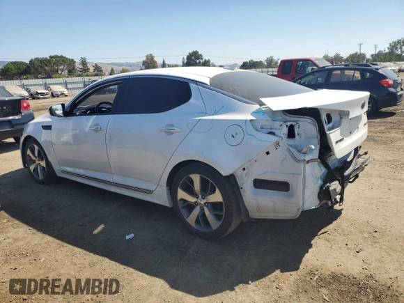 2015 Kia Optima Hybrid EX with VIN KNAGN4AD3F5087765, listed as a Copart auction lot 73155834 with 195,098 mi miles and Salvage Title. Bid and sale history available at carsss.com. Image 2.