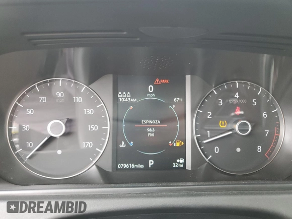 2019 Land Rover Range Rover Velar with VIN SALYA2EX3KA217355, listed as a Copart auction lot 55618415 with 79,616 mi miles and Clean Title. Bid and sale history available at DreamBid. Image 9.
