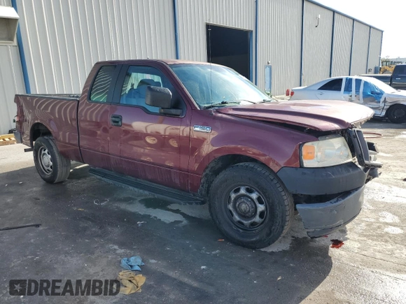 2006 Ford F-150 STX with VIN 1FTRX12W46NB75180, listed as a Copart auction lot 48231805 with 201,540 mi miles and Salvage Title. Bid and sale history available at carsss.com. Image 4.