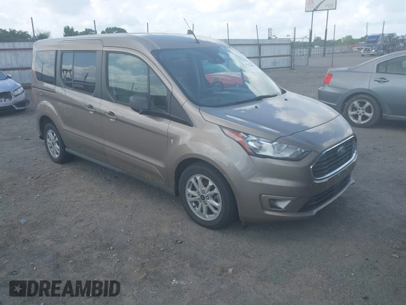 2020 Ford Transit Connect XLT with VIN NM0GE9F25L1456908, listed as a IAAI auction lot 42136585 with 55,163 mi miles and . Bid and sale history available at DreamBid. Image 1.