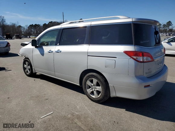 2015 Nissan Quest SV with VIN JN8AE2KP2F9133251, listed as a Copart auction lot 45543925 with 111,398 mi miles and Salvage Title. Bid and sale history available at carsss.com. Image 2.