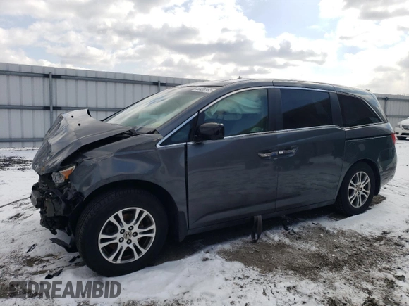2011 Honda Odyssey EX-L with VIN 5FNRL5H63BB076398, listed as a Copart auction lot 44438995 with 190,714 mi miles and Salvage Title. Bid and sale history available at carsss.com. Image 1.