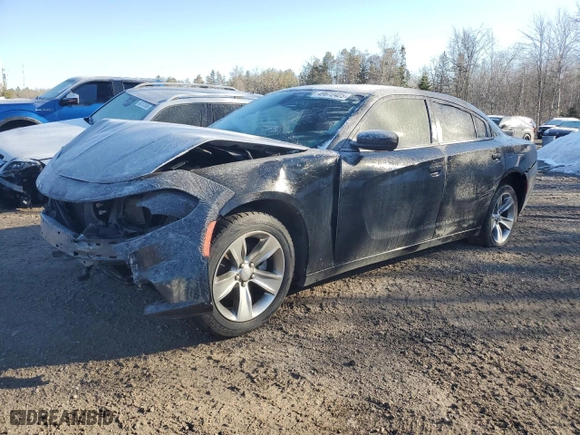 2017 Dodge Charger SXT with VIN 2C3CDXHG9HH654101, listed as a Copart auction lot 49672425 with 0 mi miles and Salvage Title. Bid and sale history available at carsss.com. Image 1.
