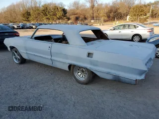 1963 Chevrolet Impala с VIN 31847B122571, выставлен на аукционе Copart как лот 45565345 с пробегом Не указан миль и Чистый • Clean title. История ставок и продаж доступна на DreamBid. Изображение 2.