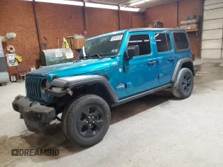 2020 Jeep Wrangler Unlimited Freedom with VIN 1C4HJXDG4LW310881, listed as a Copart auction lot 56161415 with 101,565 mi miles and Salvage title. Bid and sale history available at DreamBid. Image 1.