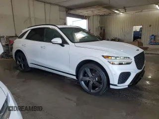 2024 Genesis GV70 Sport with VIN 5NMMCDTC2RH007132, listed as a Copart auction lot 63012715 with 23,882 mi miles and Salvage title. Bid and sale history available at DreamBid. Image 4.