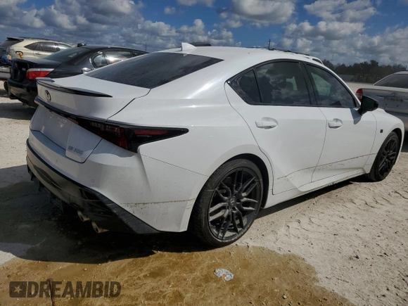 2024 Lexus IS with VIN JTHAP1D25R5005615, listed as a Copart auction lot 74526954 with 3,394 mi miles and Non Repairable. Bid and sale history available at carsss.com. Image 3.