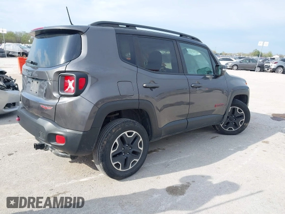 2017 Jeep Renegade Deserthawk with VIN ZACCJBCB2HPF51653, listed as a IAAI auction lot 41994419 with 115,444 mi miles and . Bid and sale history available at DreamBid. Image 4.