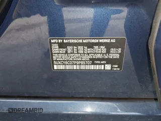 2023 BMW X6 xDrive40i z VIN 5UXCY6C07P9P85707, wystawiony jako IAAI lot #42075043 z przebiegiem 25 218 mil mil oraz . Historia ofert i sprzedaży dostępna na DreamBid. Obrazek 9.
