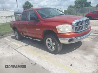 2008 Dodge 1500 SLT z VIN 1D7HU18N88S510096, wystawiony jako IAAI lot #42476205 z przebiegiem 107 883 mil mil oraz . Historia ofert i sprzedaży dostępna na DreamBid. Obrazek 1.