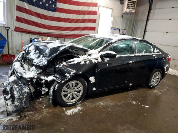 2012 Hyundai Sonata GLS PZEV with VIN 5NPEB4AC4CH311650, listed as a Copart auction lot 44163225 with 132,252 mi miles and Salvage Title. Bid and sale history available at carsss.com. Image 1.