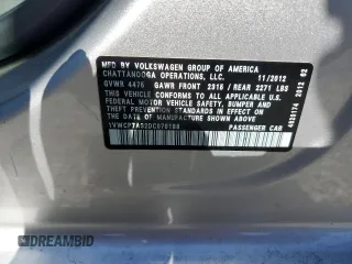 2013 Volkswagen Passat SEL Premium z VIN 1VWCP7A32DC070188, wystawiony jako Copart lot #52161325 z przebiegiem 175 368 mil mil oraz Szkoda całkowita • Salvage title. Historia ofert i sprzedaży dostępna na DreamBid. Obrazek 12.