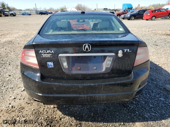 2008 Acura TL with VIN 19UUA66258A023856, listed as a Copart auction lot 48433925 with 279,633 mi miles and Salvage Title. Bid and sale history available at carsss.com. Image 6.
