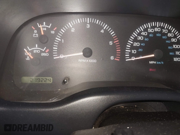 1998 Dodge Dakota SLT with VIN 1B7GL22X2WS691119, listed as a IAAI auction lot 41056451 with 219,224 mi miles. Bid and sale history available at carsss.com. Image 15.
