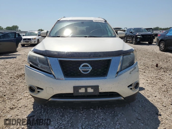 2013 Nissan Pathfinder SV with VIN 5N1AR2MM2DC671348, listed as a Copart auction lot 58635704 with 143,505 mi miles and Salvage Title. Bid and sale history available at carsss.com. Image 5.