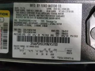 2017 Ford Fusion SE with VIN 3FA6P0HD3HR245700, listed as a Copart auction lot 83320014 with 169,972 mi miles and Clean Title. Bid and sale history available at carsss.com. Image 12.