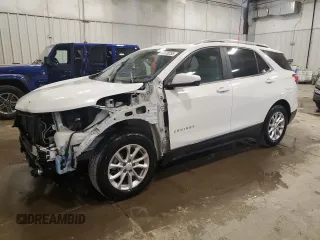 2021 Chevrolet Equinox LT with VIN 3GNAXKEV4MS173249, listed as a Copart auction lot 60829235 with 90,096 mi miles and Salvage title. Bid and sale history available at DreamBid. Image 1.