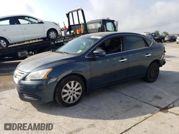 2014 Nissan Sentra S with VIN 3N1AB7AP1EL673735, listed as a Copart auction lot 53940515 with 235,623 mi miles and Salvage Title. Bid and sale history available at DreamBid. Image 1.