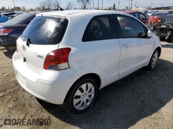 2009 Toyota Yaris with VIN JTDJT903095250591, listed as a Copart auction lot 50975885 with 75,279 mi miles and Clean Title. Bid and sale history available at carsss.com. Image 3.