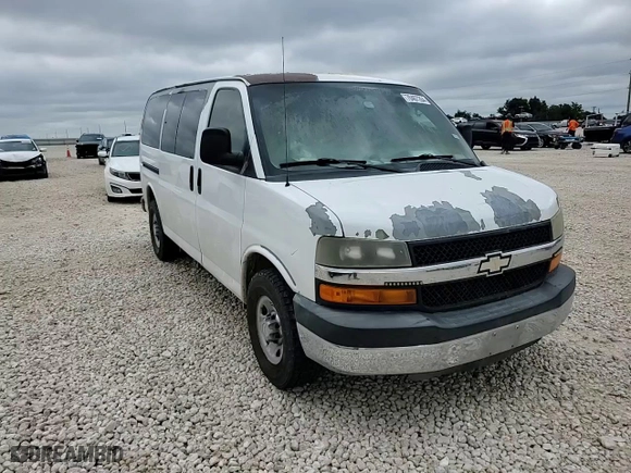 2012 Chevrolet Express Passenger 1LT with VIN 1GAZGYFG1C1125313, listed as a Copart auction lot 70407264 with 0 mi miles and Salvage Title. Bid and sale history available at carsss.com. Image 12.