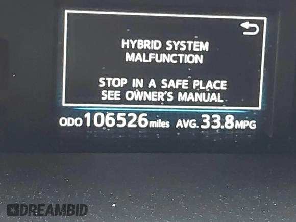 2016 Toyota Prius v Two with VIN JTDZN3EU8GJ041518, listed as a IAAI auction lot 41916830 with 106,526 mi miles. Bid and sale history available at carsss.com. Image 15.