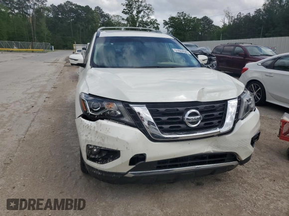 2018 Nissan Pathfinder Platinum z VIN 5N1DR2MN0JC670913, wystawiony jako Copart lot #51624585 z przebiegiem Nie podano mil oraz Szkoda całkowita • Salvage title. Historia ofert i sprzedaży dostępna na DreamBid. Obrazek 5.