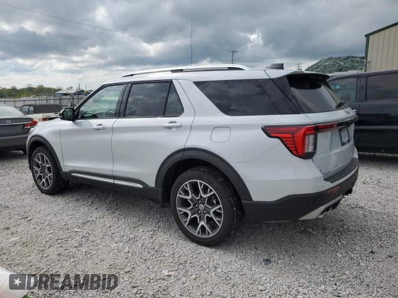 2025 Ford Explorer Platinum with VIN 1FMWK8HC6SGB57457, listed as a Copart auction lot 53721195 with 4,956 mi miles and Salvage title. Bid and sale history available at DreamBid. Image 2.