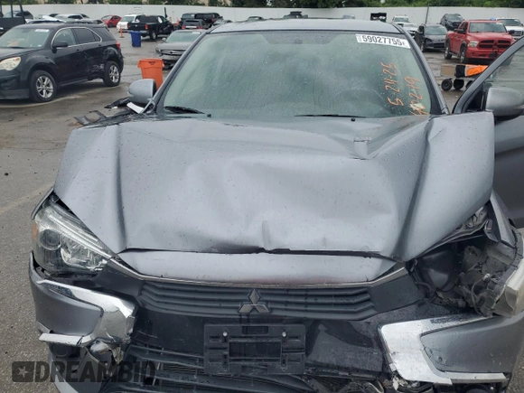 2017 Mitsubishi Outlander ES with VIN JA4AP3AU4HZ017002, listed as a Copart auction lot 59027755 with 55,875 mi miles and Salvage title. Bid and sale history available at DreamBid. Image 12.
