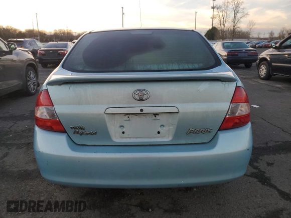 2001 Toyota Prius with VIN JT2BK12U810020922, listed as a Copart auction lot 41644535 with 0 mi miles and Salvage Title. Bid and sale history available at carsss.com. Image 6.
