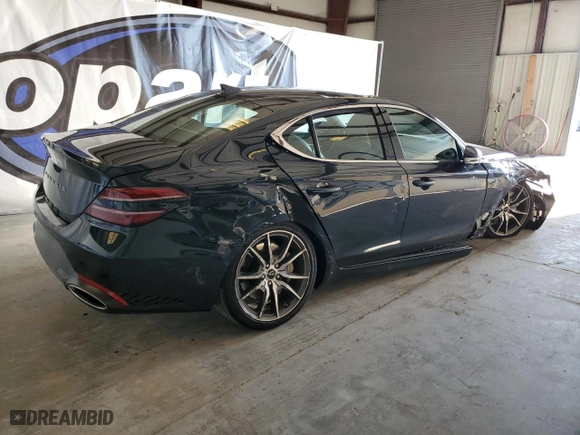2025 Genesis G70 2.5T with VIN KMTG34SC0SU149185, listed as a Copart auction lot 77649894 with 4,061 mi miles and Non Repairable. Bid and sale history available at carsss.com. Image 3.