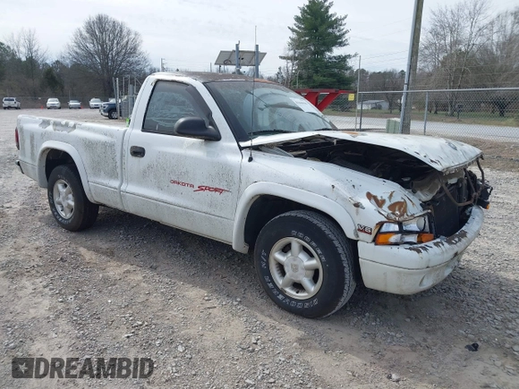 1997 Dodge Dakota with VIN 1B7FL26X5VS182193, listed as a IAAI auction lot 41666506 with 115,483 mi miles and . Bid and sale history available at carsss.com. Image 1.