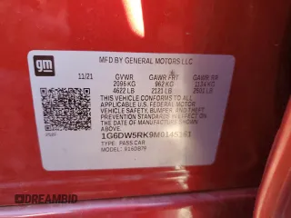 2021 Cadillac CT5 Luxury z VIN 1G6DW5RK9M0145161, wystawiony jako Copart lot #83038754 z przebiegiem 55 205 mil mil oraz Szkoda całkowita • Salvage title. Historia ofert i sprzedaży dostępna na DreamBid. Obrazek 14.