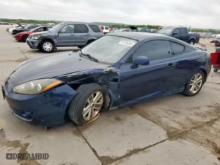 2008 Hyundai Tiburon GS with VIN KMHHM66D98U283776, listed as a Copart auction lot 51109895 with 125,095 mi miles and Salvage Title. Bid and sale history available at carsss.com. Image 1.