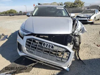 2020 Audi Q8 Premium Plus with VIN WA1BVAF10LD014844, listed as a Copart auction lot 83256404 with 0 mi miles and Salvage Title. Bid and sale history available at carsss.com. Image 5.