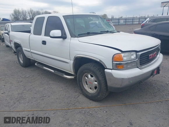 2000 GMC New Sierra 1500 SLE with VIN 1GTEK19T1YE356751, listed as a IAAI auction lot 41864745 with 165,109 mi miles. Bid and sale history available at carsss.com. Image 1.