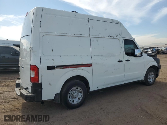 2021 Nissan NV Cargo SV with VIN 1N6AF0LYXMN805479, listed as a Copart auction lot 56770555 with 119,268 mi miles and Salvage title. Bid and sale history available at DreamBid. Image 3.