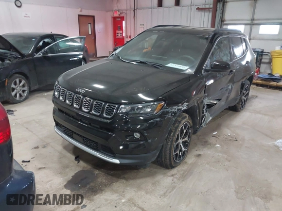 2024 Jeep Compass Limited with VIN 3C4NJDCNXRT126643, listed as a IAAI auction lot 41370816 with 7,355 mi miles and . Bid and sale history available at DreamBid. Image 2.