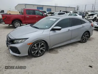 2017 Honda Civic Sedan Si with VIN 2HGFC1E51HH705216, listed as a Copart auction lot 77645594 with 77,086 mi miles and Salvage Title. Bid and sale history available at carsss.com. Image 1.