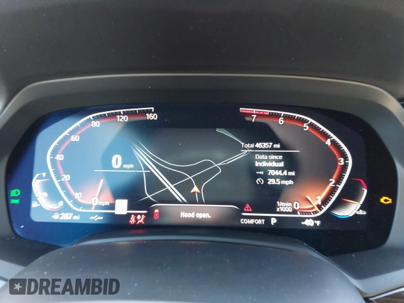 2020 BMW X5 xDrive40i with VIN 5UXCR6C09L9B81215, listed as a IAAI auction lot 42019248 with 46,357 mi miles and . Bid and sale history available at DreamBid. Image 7.