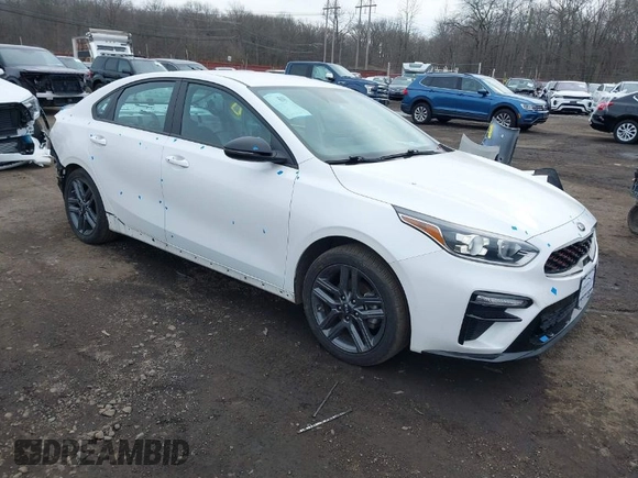 2021 Kia Forte GT-Line with VIN 3KPF34AD1ME310472, listed as a IAAI auction lot 41631723 with 20,339 mi miles. Bid and sale history available at carsss.com. Image 1.