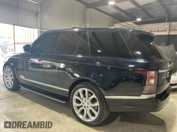 2014 Land Rover Range Rover Supercharged with VIN SALGS2TF6EA155229, listed as a Copart auction lot 75766584 with 95,369 mi miles and Salvage title. Bid and sale history available at DreamBid. Image 3.