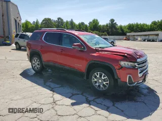 2022 GMC Acadia SLT with VIN 1GKKNML49NZ125361, listed as a Copart auction lot 57351185 with 36,140 mi miles and Salvage title. Bid and sale history available at DreamBid. Image 4.