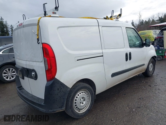 2015 Ram ProMaster City Cargo Tradesman with VIN ZFBERFAT1F6A82307, listed as a IAAI auction lot 41437820 with 125,366 mi miles. Bid and sale history available at carsss.com. Image 4.